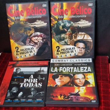LOTE 6 PELÍCULAS BÉLICAS, DVD.