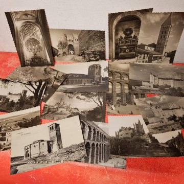 LOTE 15 POSTALES DE SEGOVIA.
