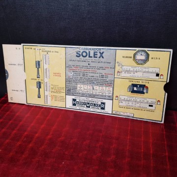 REGLA PARA CARBURADOR SOLEX.