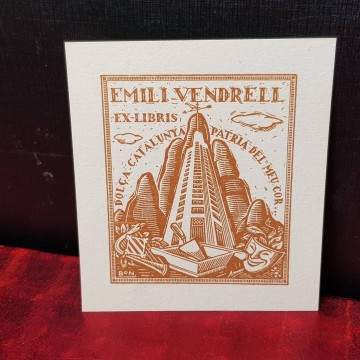 EX-LIBRIS EMILI VENDRELL.