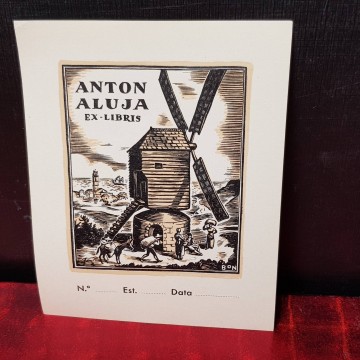 EX-LIBRIS ANTON ALUJA.