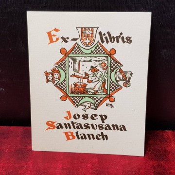 EX-LIBRIS JOSEP SANTASUSANA BLANCH.