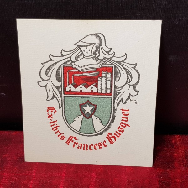 EX-LIBRIS FRANCESC BUSQUET. EX-LIBRIS FRANCESC BUSQUET.