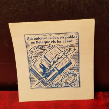 EX-LIBRIS SANTIAGO BALAGUER RAMÍREZ.