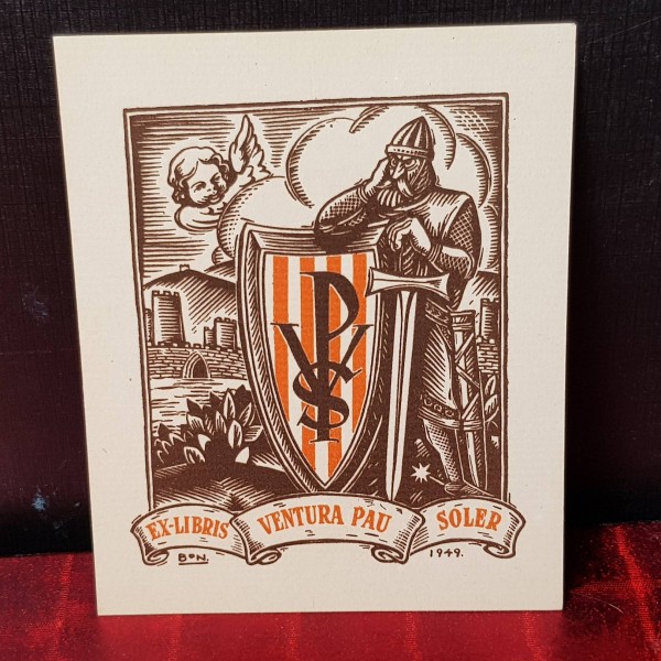 EX-LIBRIS VENTURA PAU SOLER. EX-LIBRIS VENTURA PAU SOLER.