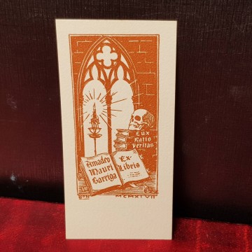 EX-LIBRIS AMADEO MAURI GARRIGA.
