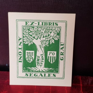 EX-LIBRIS ANTONI GRAU SEGALES.