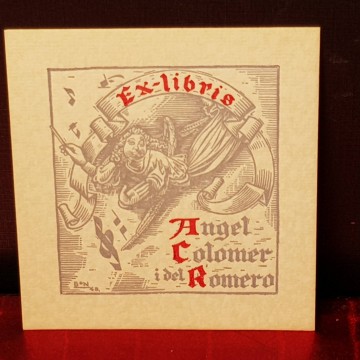 EX-LIBRIS ÁNGEL COLOMER I DEL ROMERO.