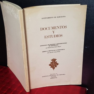 ANTOLOGÍA DE ELOGIOS Y DESCRIPCIONES DE BARCELONA, MARÍA ROSA BULTÓ BLAJOT.
