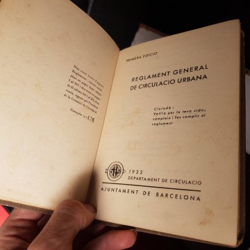 REGLAMENT GENERAL DE CIRCULACIÓ URBANA, 1932.