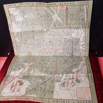MAPA DE BARCELONA.