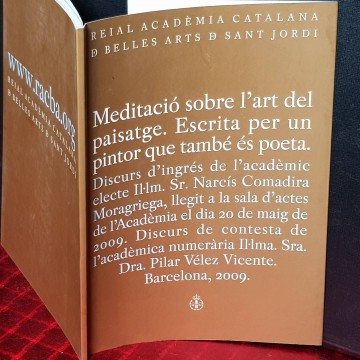 MEDITACIÓ SOBRE L'ART DEL PAISATGE. ESCRITA PER UN PINTOR QUE TAMBÉ ÉS POETA.