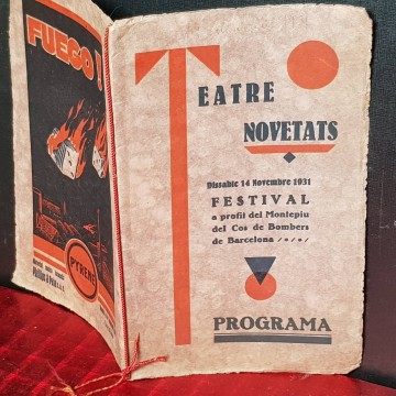 TEATRE NOVETATS, PROGRAMA FESTIVAL 1931.