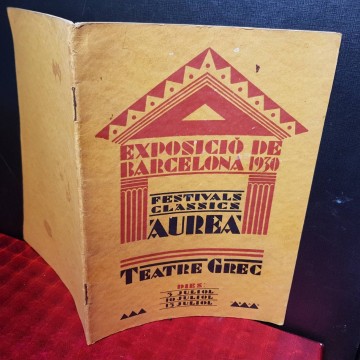 FESTIVALS CLASSICS AUREA, TEATRE GREC, EXPOSICIÓ DE BARCELONA 1930.