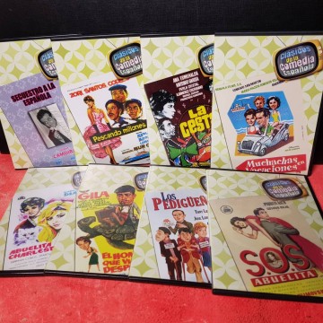 LOTE 7 PELÍCULAS DVD CLÁSICOS DE LA COMEDIA ESPAÑOLA.