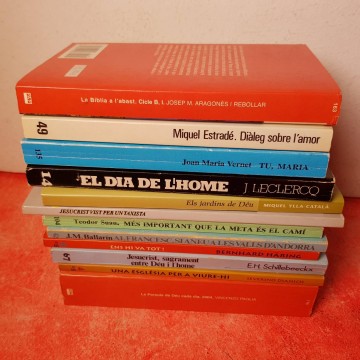 LOT 12 LLIBRES DE TEOLOGIA EN CATALÀ.