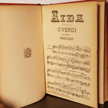 PARTITURA AIDA, GIUSEPPE VERDI.
