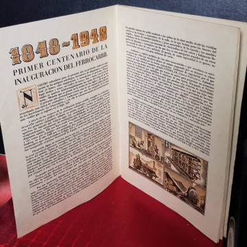 CALENDARIO PRIMER CENTENARIO DE LA INAUGURACIÓN DEL FERROCARRIL 1848 - 1948.