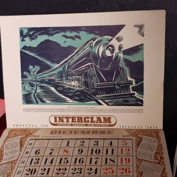 CALENDARIO PRIMER CENTENARIO DE LA INAUGURACIÓN DEL FERROCARRIL 1848 - 1948.
