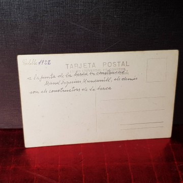 POSTAL CONSTRUCCIÓN DE BARCO.