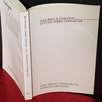 ESTUDIS SOBRE VERDAGUER, JOSEP MARIA DE CASACUBERTA.