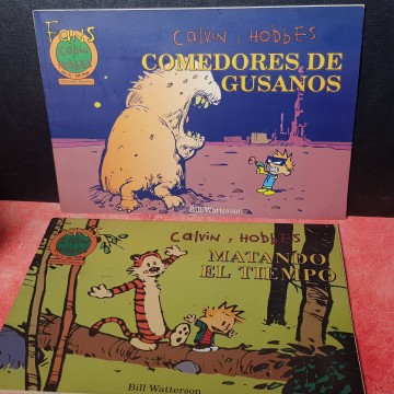 LOTE 2 CÓMICS CALVIN Y HOBBES.