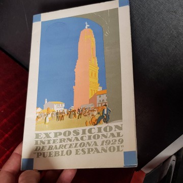 EXPOSICIÓN INTERNACIONAL DE BARCELONA 1929 PUEBLO ESPAÑOL.