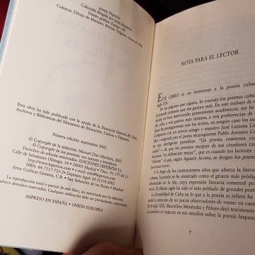 POEMAS CUBANOS DEL SIGLO XX, ANTOLOGÍA.