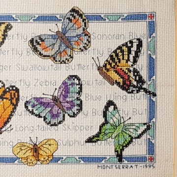 cuadro de mariposas en punto de cruz comprar 5 €
