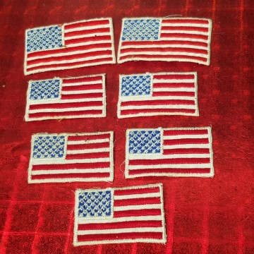 LOTE 7 PARCHES BANDERA USA.