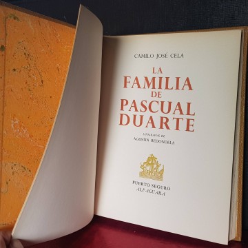 LA FAMILIA DE PASCUAL DUARTE, CAMILO JOSÉ CELA.