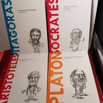 LOTE 4 LIBROS DE FILÓSOFOS GRIEGOS.