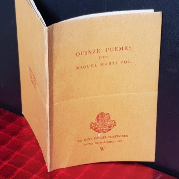 QUINZE POEMES, MIQUEL MARTÍ POL.