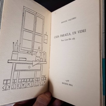 CADA PARAULE, UN VIDRE, FRANCESC VALLVERDÚ (FIRMAT).