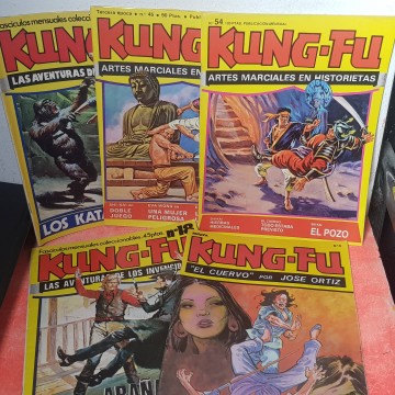 Lote 5 cómics kung-fu.