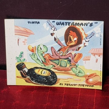 Papel secante Tinta Waterman's, el frasco Tortuga.