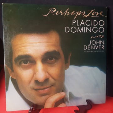 Plácido Domingo y John Denver Annie's song Perhaps Love LP 1, 50 €