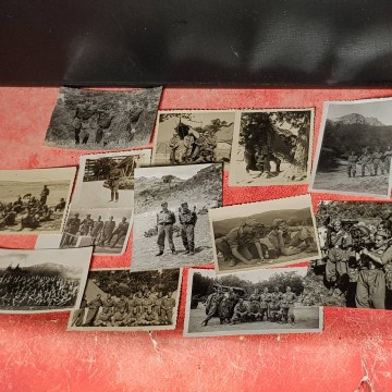 Lote 13 fotografías de militares