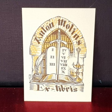 Ex-libris Antón Molins.