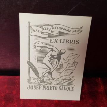Ex-libris Josep Prieto Sauqué.