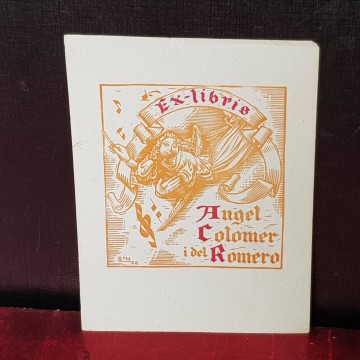 Ex-libris Ángel Colomer i del Romero.