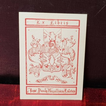 Ex-libris José Paula Magalhaes Estebes.