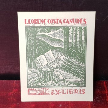 Ex-libris Llorenç Costa Canudes.