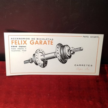 Papel secante Félix Garate.