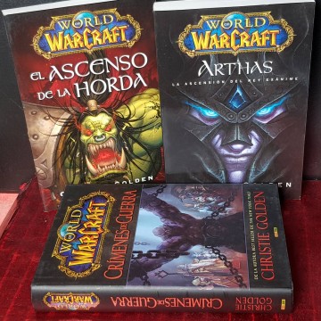 Lote 3 novelas World of WarCraft, Christie Golden.