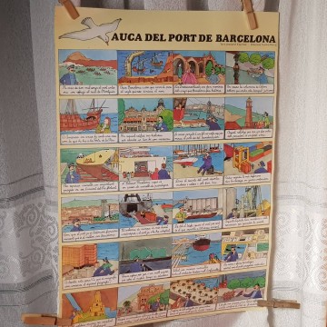 Cartel Auca del Port de Barcelona.