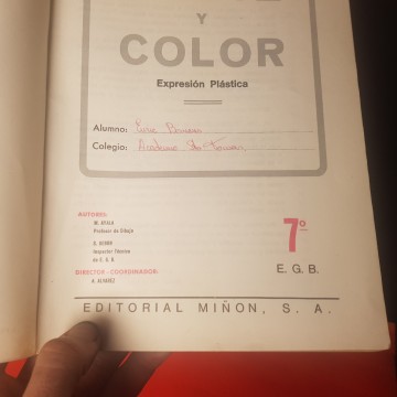 Lápiz y color, libro escolar años 70..