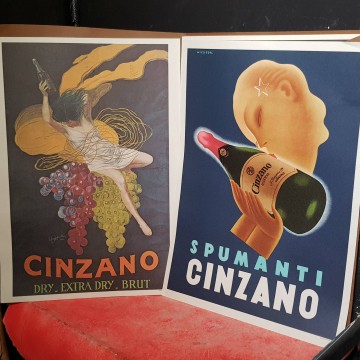 Álbum carteles Manifesta Cinzano d'epoca.