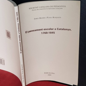 El pensament escolar a Catalunya, Jordi Monés i Pujol-Busquets.