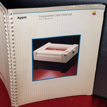 Manual impresora Apple Imagewriter.